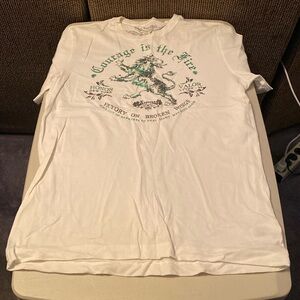 Express graphic short sleeve t-shirt. Size: S. Color: White/Green